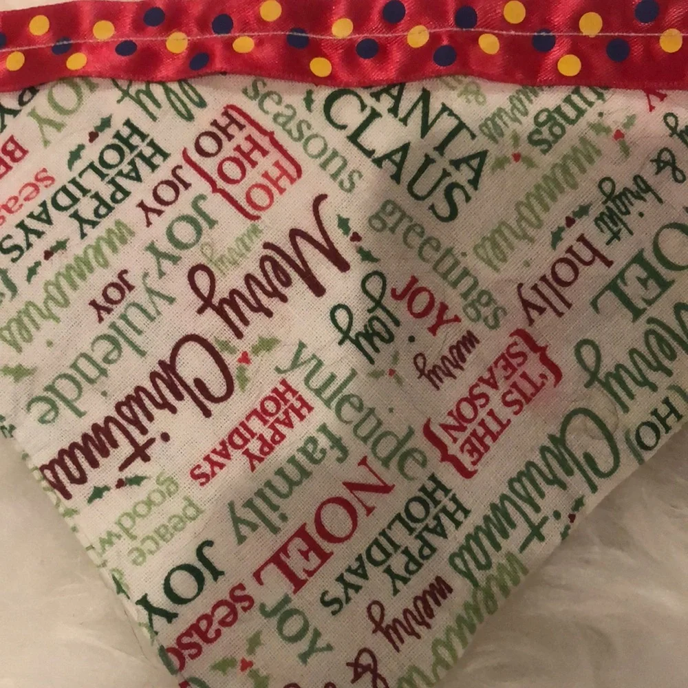 Dog Puppy Cat Pet Christmas Everyday Bandana For Small Fur Baby